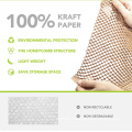 Alps 38*100Cm Eco Chocolate Manufacturer Manual Wrapper Buffered Honeycomb Paper Eco Friendly Kraft Tissue Honeycomb Paper